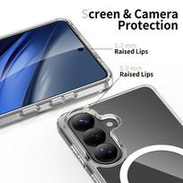 a56 samsung telefonas - Tech-Protect FlexAir Hybrid MagSafe Dėklas Samsung Galaxy A36 / A56 / A37 5G - Skaidrus (Transparent) - 7 nuotrauka