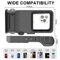vandeniui atsparus deklas - Tech-Protect IPX8 Pro Vandeniui Atsparus Telefono Dėklas - Pilkas ir Juodas (Gray and Black) - 5 nuotrauka