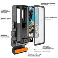 vandeniui atsparus deklas - Tech-Protect IPX8 Pro Vandeniui Atsparus Telefono Dėklas - Pilkas ir Juodas (Gray and Black) - 6 nuotrauka