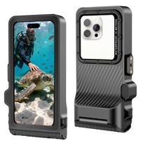 vandeniui atsparus deklas - Tech-Protect IPX8 Pro Vandeniui Atsparus Telefono Dėklas - Pilkas ir Juodas (Gray and Black) - 7 nuotrauka