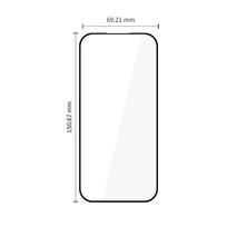 google pixel 9a stiklas - Tech-Protect "Glass Fit+" Apsauginis stiklas 2 vnt. Google Pixel 9A / 10A - Juodas (Black) - 7 nuotrauka