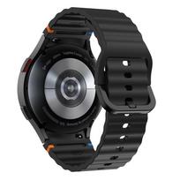 watch 4 pro - Tech-Protect watch strap Silicone Sport Samsung Galaxy Watch 4/5/5 Pro/6/7/FE, juodas (Black) - 5 nuotrauka
