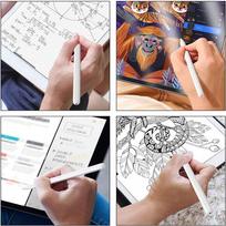 ipad piestukas - Tech-Protect Digital Stylus Magnetic for iPad Baltas (White) - 2 nuotrauka