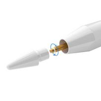 ipad piestukas - Tech Protect Digital Magnetic Stylus Pen 2 Baltas (White) - 6 nuotrauka