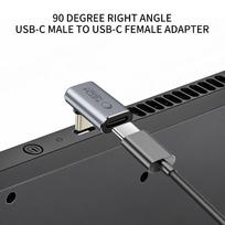usb c kampinis - Tech-Protect Ultraboost AA02 USB-C kampinis adapteris Pilkas (Gray) - 4 nuotrauka