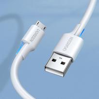 laidai 3a - Ugreen US289 60143 USB-A į micro USB kabelis 2m Baltas (White) - 5 nuotrauka