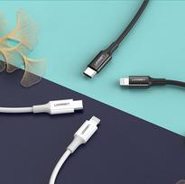 usb type c laidas - Ugreen USB Type to C Lightning MFI cable 3A 18W, 1m White - 5 nuotrauka
