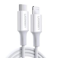 usb type c laidas - Ugreen USB Type to C Lightning MFI cable 3A 18W, 1m White - 15 nuotrauka
