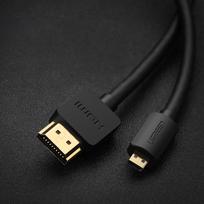 3d 4k - UGREEN HD127 Micro HDMI - HDMI Cable 4K 3D 1m, KAPUGR30148 - 4 nuotrauka