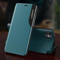 tips - Hurtel Eco Leather View Case iPhone 13 Pro Oranžinis (Orange) - 9 nuotrauka