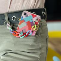 telefono pakabukas - Hurtel Spalvotas elastingas dėklas su grandinėlės pakabuku, skirtas iPhone 13 Pro - 7 nuotrauka