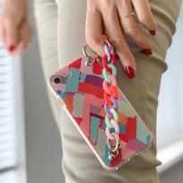 telefono pakabukas - Hurtel Spalvotas elastingas dėklas su grandinėlės pakabuku, skirtas iPhone 13 Pro - 8 nuotrauka
