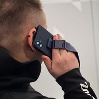 deklas su dirzeliu - Hurtel Rope dėklas su dirželiu skirtas Samsung Galaxy A53 5G, juodas - 3 nuotrauka