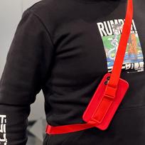 deklas su dirzeliu - Hurtel Rope dėklas su dirželiu skirtas Samsung Galaxy A53 5G, juodas - 5 nuotrauka