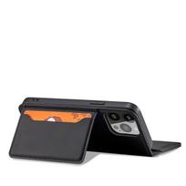 flip telefonai - Magnet Card Case case for iPhone 14 flip cover wallet stand black - 10 nuotrauka