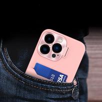 samsung stovas - Leather Stand Case for Samsung Galaxy S23+ card wallet cover with stand pink - 3 nuotrauka