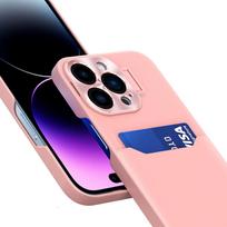 samsung stovas - Leather Stand Case for Samsung Galaxy S23+ card wallet cover with stand pink - 6 nuotrauka