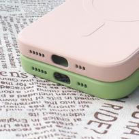 apple iphone 15 magsafe - Hurtel MagSafe compatible silikoninis Apple iPhone 15 - dėklas telefonui pilkos spalvos - 2 nuotrauka