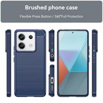 xiaomi 13 pro - Hurtel "Carbon Case Xiaomi Redmi Note 13 Pro" Blue - 8 nuotrauka