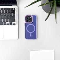 apple iphone 16 pro max magsafe - Hurtel Magnetic Collection MagSafe Case for iPhone 16 Pro Max - Violetinė (Purple) - 3 nuotrauka