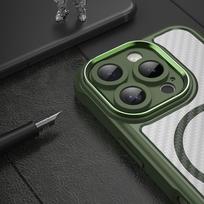 iphone 16 pro apple silicone deklas - Hurtel "Leading Series MagSafe Silicone Case for Apple iPhone 16 Pro Max" Žalias (Green) - 5 nuotrauka