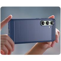 telefonas galaxy s24 - Samsung Galaxy S24 FE Carbon Case - Mėlynas (Blue) - 5 nuotrauka