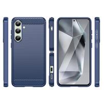telefonas galaxy s24 - Samsung Galaxy S24 FE Carbon Case - Mėlynas (Blue) - 7 nuotrauka