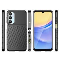 telefonai samsung galaxy - Hurtel Thunder Case for Samsung Galaxy A26 Silikoninis Apsauginis Korpusas - Juodas (Black) - 5 nuotrauka