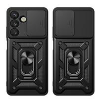 kameros stova - Hurtel Hybrid Armor Camshield Armored Dėklas su Stovu ir Kameros Dangteliu skirtas Xiaomi 15 Ultra 5G - Juodas (Black) - 2 nuotrauka