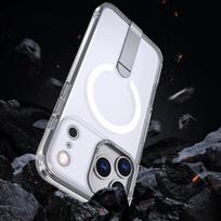 magsafe stovas - Hurtel Hybrid Armor X Dėklas su Stovu Samsung Galaxy S25 FE, suderinamas su MagSafe - Skaidrus (Transparent) - 4 nuotrauka