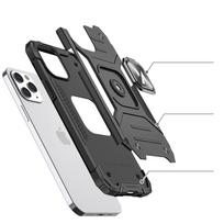 iphone magnetinis laikiklis - Wozinsky "Ring Armor Dėklas iPhone 13 Pro Max" Sidabrinis (Silver) - 8 nuotrauka