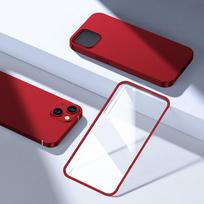 iphone deklai - Joyroom 360 Full Case front and back cover for iPhone 13   tempered glass screen protector red (JR-BP927 red) - 3 nuotrauka