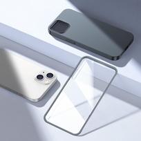 iphone galinis stiklas - Joyroom 360 Full Case front and back cover for iPhone 13   tempered glass screen protector grey (JR-BP927 tranish) - 2 nuotrauka