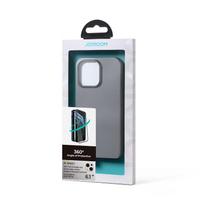 iphone galinis stiklas - Joyroom 360 Full Case front and back cover for iPhone 13   tempered glass screen protector grey (JR-BP927 tranish) - 6 nuotrauka