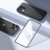 iphone 13 dekliukais - Joyroom 360 Full Case front and back cover for Apple iPhone 13 Pro + tempered glass screen protector, Black (JR-BP935 Black) - 2 nuotrauka