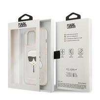 iphone 13 telefono deklas karl lagerfeld - Karl Lagerfeld "KLHCP13LKHTUGLGO TPU Full Glitter Karl Head Case iPhone 13 Pro" Gold - 2 nuotrauka