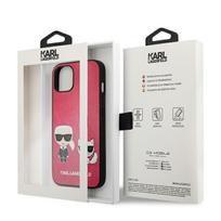 iphone 13 telefono deklas karl lagerfeld - Karl Lagerfeld "KLHCP13SPCUSKCP Iconic Karl & Choupette Case iPhone 13 Mini" Fushia - 2 nuotrauka
