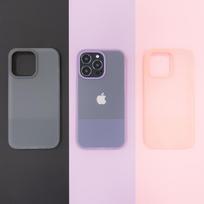 iphone 13 silikoninis deklas apple - Kingxbar Plain Series Apple iPhone 13 Pro silikoninis dėklas telefonui violetinės spalvos - 7 nuotrauka