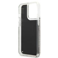 telefono deklas karl lagerfeld - Karl Lagerfeld "Karl Lagerfeld Liquid Glitter Gatsby Case iPhone 13 Pro Max" Black - 3 nuotrauka