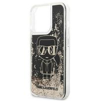telefono deklas karl lagerfeld - Karl Lagerfeld "Karl Lagerfeld Liquid Glitter Gatsby Case iPhone 13 Pro Max" Black - 4 nuotrauka