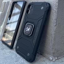 magnetinis telefono laikiklis - Wozinsky Dėklas šarvuotas dėklas iPhone 14 Plus magnetiniam laikikliui Ring Armor raudona - 2 nuotrauka