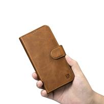 iphone 14 leather case - iCarer Oil Wax Wallet 2in1 Apple iPhone 14 Plus Anti-RFID Leather atverčiamas dėklas telefonui rudos spalvos (WMI14220723-TN) - 6 nuotrauka