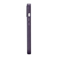 iphone 14 apple leather case magsafe - iCarer odinis dėklas Apple iPhone 14 Plus Tamsiai violetinis (Dark Purple) - 16 nuotrauka