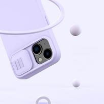 iphone 14 plus silicone case with magsafe - Nillkin "CamShield Silky Silicone MagSafe iPhone 14 Plus" Black - 7 nuotrauka