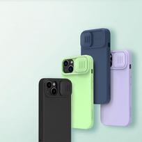 iphone 14 plus silicone case with magsafe - Nillkin "CamShield Silky Silicone MagSafe iPhone 14 Plus" Black - 13 nuotrauka
