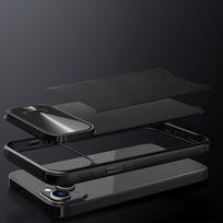 iphone 14 leather case - Apple iPhone 14 Plus Nillkin Camshield Leather S dėklas juodos spalvos - 5 nuotrauka
