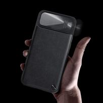 iphone 14 leather case - Apple iPhone 14 Plus Nillkin Camshield Leather S dėklas juodos spalvos - 6 nuotrauka