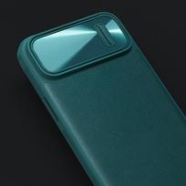 iphone 14 leather case - Apple iPhone 14 Plus Nillkin Camshield Leather S dėklas juodos spalvos - 7 nuotrauka