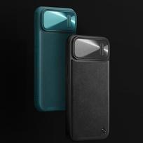 iphone 14 leather case - Apple iPhone 14 Plus Nillkin Camshield Leather S dėklas juodos spalvos - 10 nuotrauka