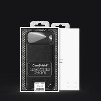iphone 14 leather case - Apple iPhone 14 Plus Nillkin Camshield Leather S dėklas juodos spalvos - 12 nuotrauka